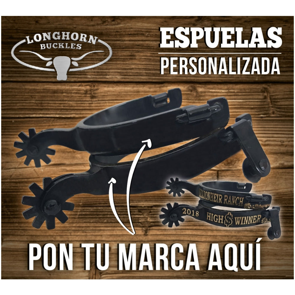 Espuelas Cowboy Star - by LONGHORN BUCKLES