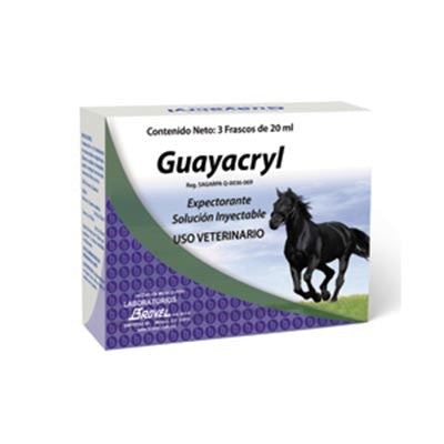 Solución inyectable Guayacryl